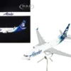 Boeing 737 700BDSF Commercial Aircraft Alaska Air Cargo White with Blue Tail Gemini 200 Series 1/200 Diecast Model Airplane GeminiJets G2ASA1019
