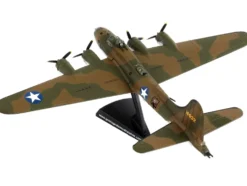 Boeing B 17E Flying Fortress Bomber Aircraft My Gal Sal United States Army Air Corps 1/155 Diecast Model Airplane Postage Stamp PS5413-1