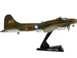 Boeing B 17E Flying Fortress Bomber Aircraft My Gal Sal United States Army Air Corps 1/155 Diecast Model Airplane Postage Stamp PS5413-1