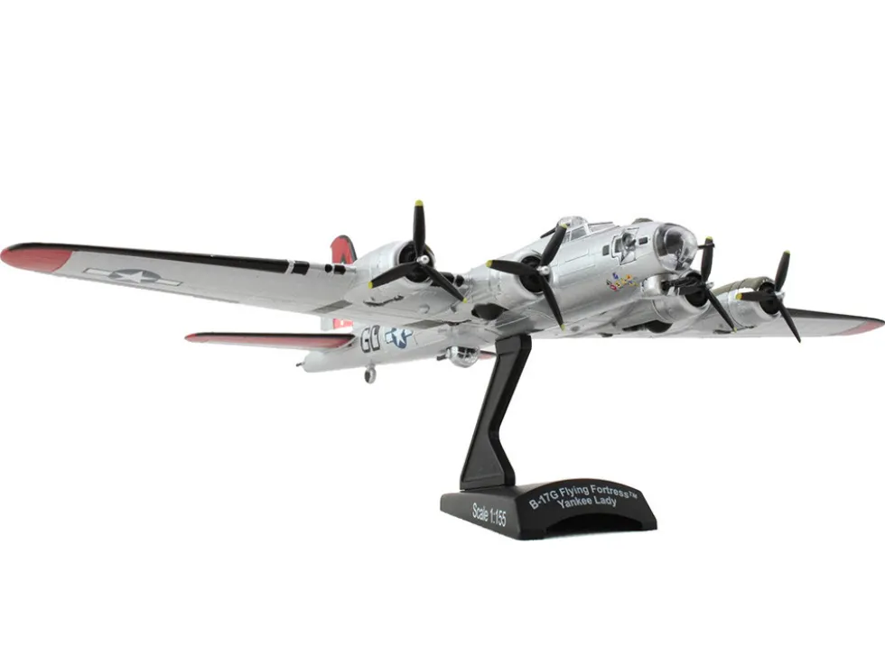 Boeing B 17G Flying Fortress Bomber Aircraft Yankee Lady United States Army Air Force 1/155 Diecast Model Airplane Postage Stamp PS5402-5