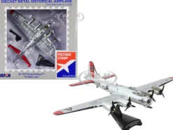 Boeing B 17G Flying Fortress Bomber Aircraft Yankee Lady United States Army Air Force 1/155 Diecast Model Airplane Postage Stamp PS5402-5