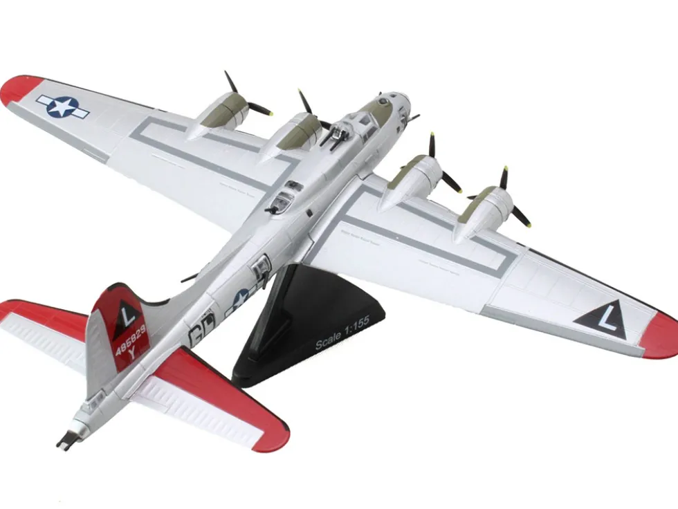 Boeing B 17G Flying Fortress Bomber Aircraft Yankee Lady United States Army Air Force 1/155 Diecast Model Airplane Postage Stamp PS5402-5