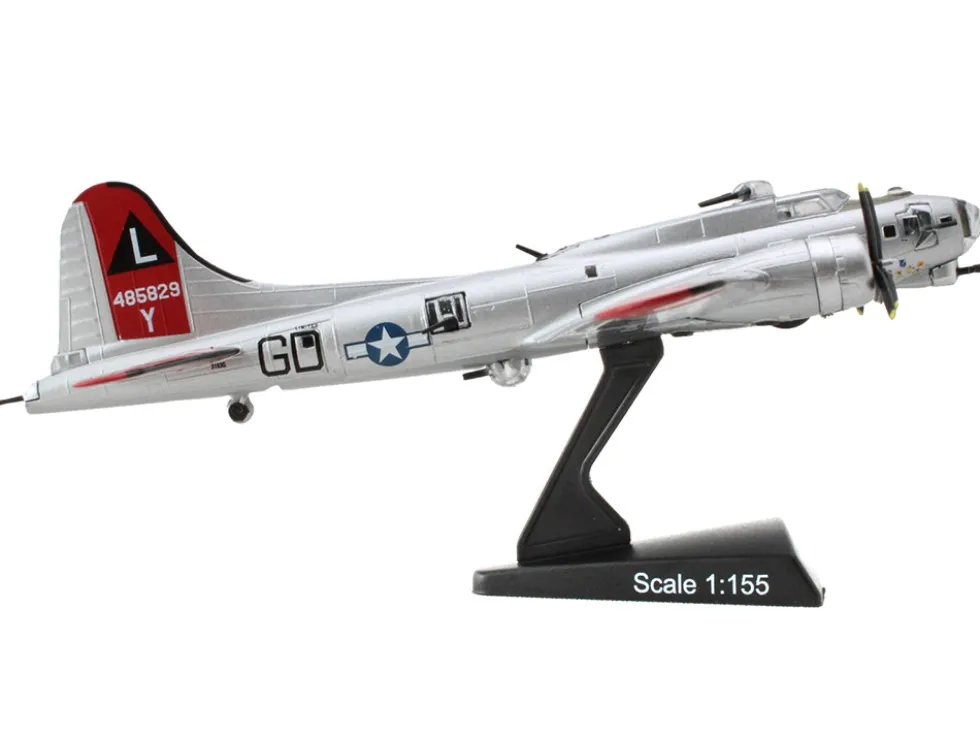 Boeing B 17G Flying Fortress Bomber Aircraft Yankee Lady United States Army Air Force 1/155 Diecast Model Airplane Postage Stamp PS5402-5