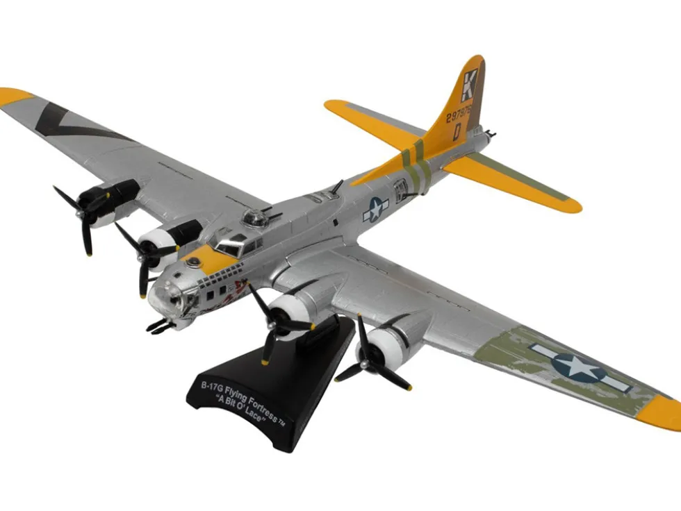 Boeing B-17G Flying Fortress Bomber Aircraft "A Bit o’ Lace" United States Air Corps 1/155 Diecast Model Airplane by Postage Stamp