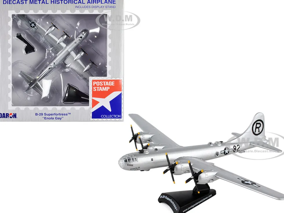 Boeing B 29 Superfortress Aircraft #82 Enola Gay United States Army Air Force 1/200 Diecast Model Airplane Postage Stamp PS5388