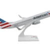 Boeing 777 800 Commercial Aircraft American Airlines N803NN Gray with Blue and Red Tail Snap Fit 1/130 Plastic Model Skymarks SKR759