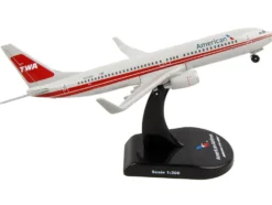 Boeing 737 800 Commercial Aircraft American Airlines TWA Heritage N915NN 1/300 Diecast Model Airplane Postage Stamp PS5815-6