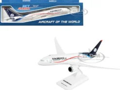 Boeing 787-8 Commercial Aircraft "Aeromexico" White with Blue Tail (Snap-Fit) 1/200 Plastic Model by Skymarks