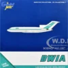 Boeing 727-100 Commercial Aircraft "British West Indian Airways" (9Y-TCO) White with Light Green Stripes 1/400 Diecast Model Airplane by GeminiJets