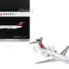 Boeing 717-200 Commercial Aircraft "Delta Air Lines" (N947AT) White with Blue and Red Tail "Gemini 200" Series 1/200 Diecast Model Airplane by GeminiJets