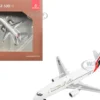 Boeing 737-300 Commercial Aircraft "Emirates Airlines" (AP-BCD) White with Striped Tail 1/400 Diecast Model Airplane by GeminiJets
