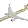Boeing 777-9 Commercial Aircraft "Etihad Airways" (A6-FAA) Beige with Tail Graphics 1/400 Diecast Model Airplane by GeminiJets