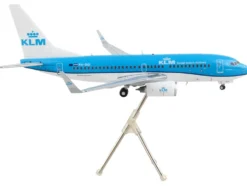 Boeing 737 700 Commercial Aircraft KLM Royal Dutch Airlines Blue with White Tail Gemini 200 Series 1/200 Diecast Model Airplane GeminiJets G2KLM986