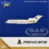 Boeing 727-100 Commercial Aircraft "Mexicana de Aviacion" (XA-SEJ) White with Gold Stripes 1/400 Diecast Model Airplane by GeminiJets