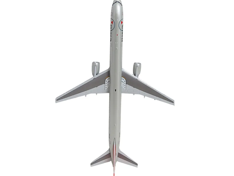 Boeing 757-300 Commercial Aircraft "Northwest Airlines" (N587NW) Silver with Red Tail "Gemini 200" Series 1/200 Diecast Model Airplane by GeminiJets