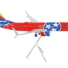 Boeing 737 800 Commercial Aircraft Southwest Airlines Tennessee One Tennessee Flag Livery Gemini 200 Series 1/200 Diecast Model Airplane GeminiJets G2SWA1011