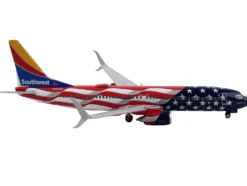 Boeing 737 800 Commercial Aircraft Southwest Airlines Freedom One United States Flag Livery 1/400 Diecast Model Airplane GeminiJets GJ2039