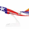 Boeing 737-700 Commercial Aircraft "Southwest Airlines - Lone Star One" (N931WN) Texas Flag Livery (Snap-Fit) 1/130 Plastic Model by Skymarks