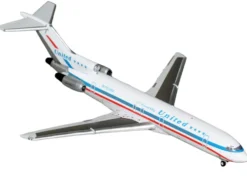Boeing 727-200 Commercial Aircraft "United Airlines - Stars & Bars/Friend Ship" (N7620U) White with Red and Blue Stripes 1/400 Diecast Model Airplane by GeminiJets