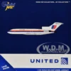 Boeing 727-100 Commercial Aircraft "United Airlines - Saul Bass Livery" (N7001U) White with Stripes 1/400 Diecast Model Airplane by GeminiJets