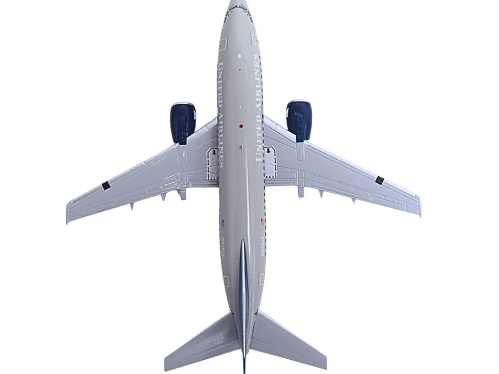 Boeing 737-500 Commercial Aircraft "United Airlines - Classic 737 Series" (N936UA) Gray with Blue Tail "Gemini 200" Series 1/200 Diecast Model Airplane by GeminiJets