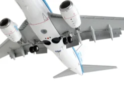 Boeing 737 700 Commercial Aircraft with Flaps Down KLM Royal Dutch Airlines Blue with White Tail Gemini 200 Series 1/200 Diecast Model Airplane GeminiJets G2KLM986F