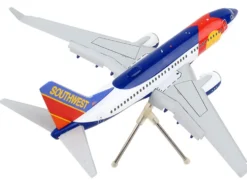 Boeing 737-700 Commercial Aircraft with Flaps Down Configuration "Southwest Airlines - Colorado One" (N230WN) White and Blue "Gemini 200" Series 1/200 Diecast Model Airplane by GeminiJets