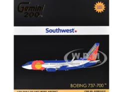 Boeing 737-700 Commercial Aircraft with Flaps Down Configuration 