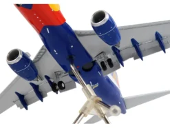 Boeing 737-700 Commercial Aircraft with Flaps Down Configuration 