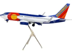 Boeing 737-700 Commercial Aircraft with Flaps Down Configuration 