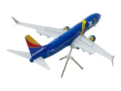 Boeing 737-800 Commercial Aircraft with Flaps Down 