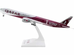 Boeing 777-300 Commercial Aircraft with Landing Gear 
