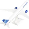 Boeing 787-10 Dreamliner Commercial Aircraft "United Airlines" (N12010) White with Blue Tail (Snap-Fit) 1/200 Plastic Model by Skymarks