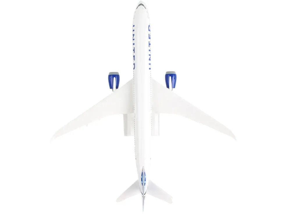 Boeing 787-10 Dreamliner Commercial Aircraft "United Airlines" (N12010) White with Blue Tail (Snap-Fit) 1/200 Plastic Model by Skymarks