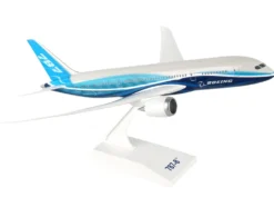 Boeing 787-8 Dreamliner Commercial Aircraft "Boeing House Colors" White and Blue (Snap-Fit) 1/200 Plastic Model by Skymarks