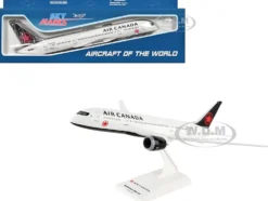 Boeing 787-8 Dreamliner Commercial Aircraft "Air Canada" (C-GHPQ) White with Black Tail (Snap-Fit) 1/200 Plastic Model by Skymarks