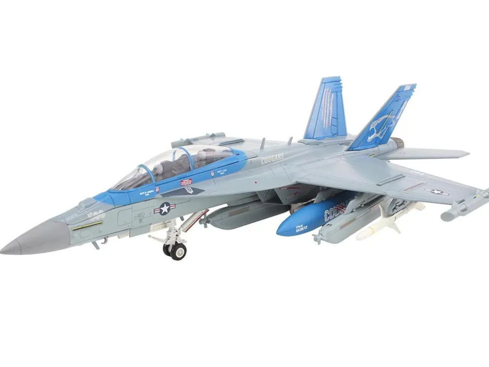 Boeing EA-18G Growler Aircraft "168256, VAQ-139 Cougars" (2025) United States Navy "Air Power Series" 1/72 Diecast Model by Hobby Master