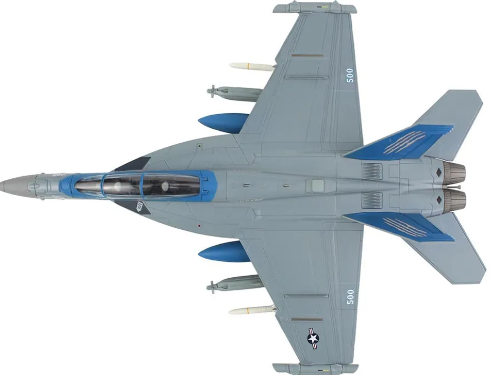 Boeing EA-18G Growler Aircraft "168256, VAQ-139 Cougars" (2025) United States Navy "Air Power Series" 1/72 Diecast Model by Hobby Master