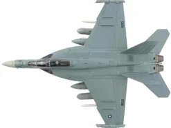 Boeing EA-18G Growler Aircraft "VAQ-142 Gray Wolves, USS Gerald R. Ford" (2023) United States Navy "Air Power Series" 1/72 Diecast Model by Hobby Master