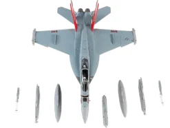 Boeing EA 18G Growler Aircraft VAQ 132 Scorpions United States Navy 1/72 Diecast Model JC Wings JCW-72-F18-017