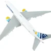 Boeing 777 200ER Commercial Aircraft with Flaps Down Eastern Air Lines White with Striped Tail 1/400 Diecast Model Airplane GeminiJets GJ2059F