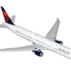 Boeing 767-400ER Commercial Aircraft with Flaps Down "Delta Air Lines" (N482MH) White with Blue and Red Tail "Gemini 200" Series 1/200 Diecast Model Airplane by GeminiJets