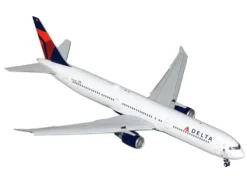 Boeing 767-400ER Commercial Aircraft with Flaps Down "Delta Air Lines" (N482MH) White with Blue and Red Tail "Gemini 200" Series 1/200 Diecast Model Airplane by GeminiJets