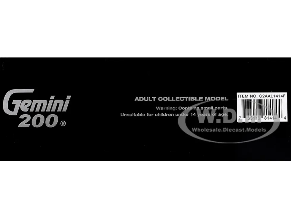 Boeing 777-200ER Commercial Aircraft with Flaps Down "American Airlines" (N788AN) Silver with Striped Tail "Gemini 200" Series 1/200 Diecast Model Airplane by GeminiJets