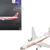 Boeing 767-200ER Commercial Aircraft "Trans World Airlines" (N601TW) White with Red Stripes 1/400 Diecast Model Airplane by V1:400