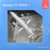 Boeing 777-300ER Commercial Aircraft "Emirates Airlines" (A6-EQH) White with Striped Tail 1/400 Diecast Model Airplane by GeminiJets