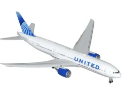 Boeing 777-200ER Commercial Aircraft with Flaps Down 