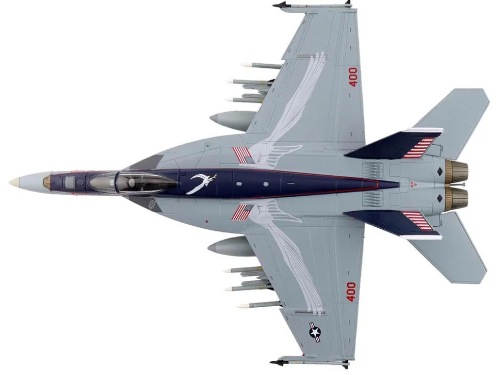 Boeing F/A-18E Super Hornet Fighter Aircraft "166817, VFA-136 Knighthawks, USS Trumman" (2024) United States Navy "Air Power Series" 1/72 Diecast Model by Hobby Master