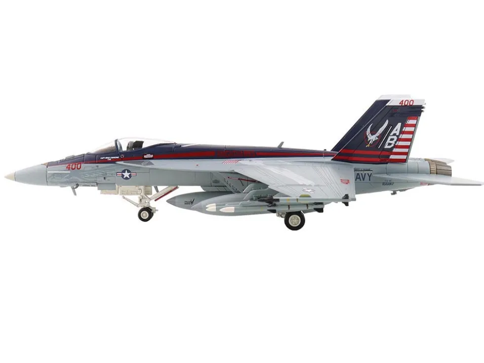 Boeing F/A-18E Super Hornet Fighter Aircraft "166817, VFA-136 Knighthawks, USS Trumman" (2024) United States Navy "Air Power Series" 1/72 Diecast Model by Hobby Master