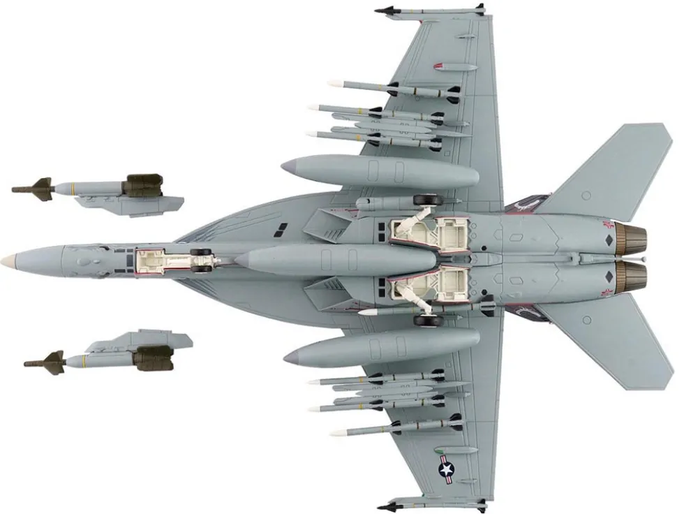 Boeing F/A-18E Super Hornet Fighter Aircraft "166817, VFA-136 Knighthawks, USS Trumman" (2024) United States Navy "Air Power Series" 1/72 Diecast Model by Hobby Master
